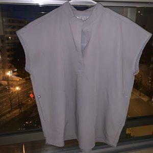 FIGS Rafaela Scrub Top- Cement- Size M- NWOT